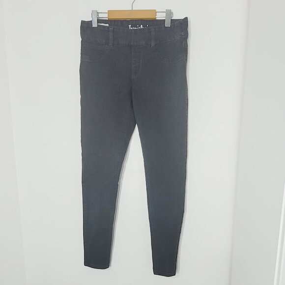 Jeaniologie Women's Black Cotton Blend Regular Rise Jegging Skinny Jean Size 12 - Picture 1 of 13